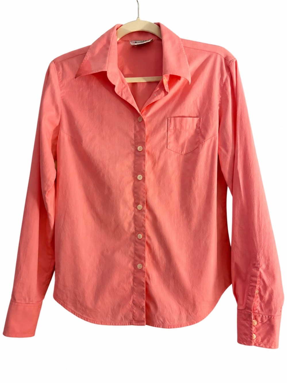 Lilly Pulitzer Women’s Button Down Shirt Pink Size 8 Long Sleeve Cotton Classic